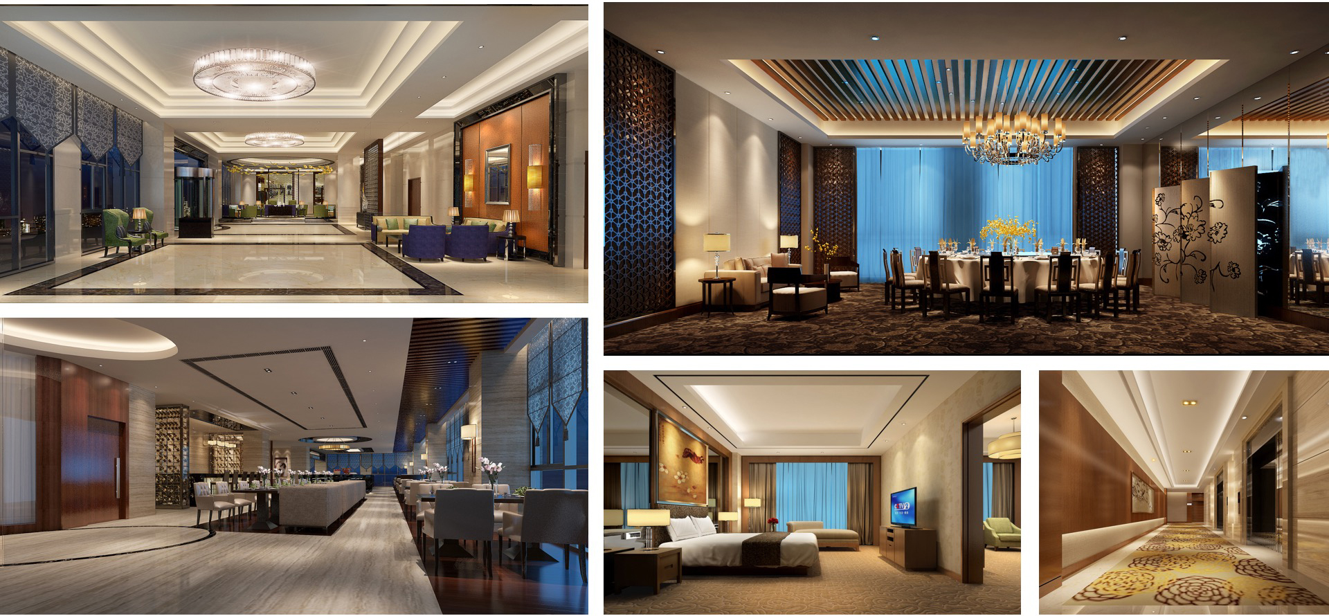 新中式风格的滨江戴斯酒店设计分享_非设计工作室-站酷ZCOOL